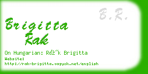 brigitta rak business card